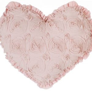 Cuscino cuore rosa 60x50cm