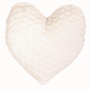 Cuscino cuore pile cuoricini 40x40cm