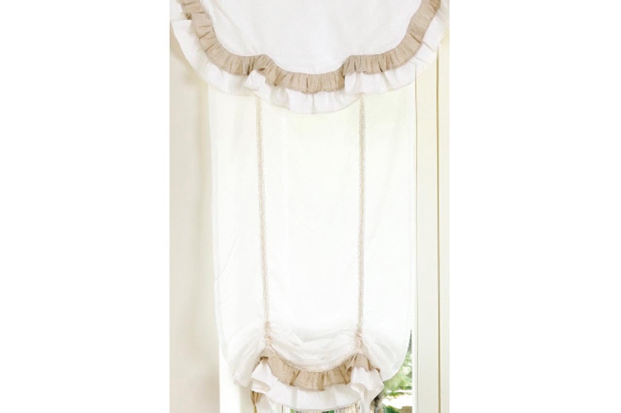 Tenda finestra linea "Frill" 100% cotone 60x160cm