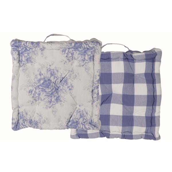 Set di due box cushion assortito 45x45x10cm