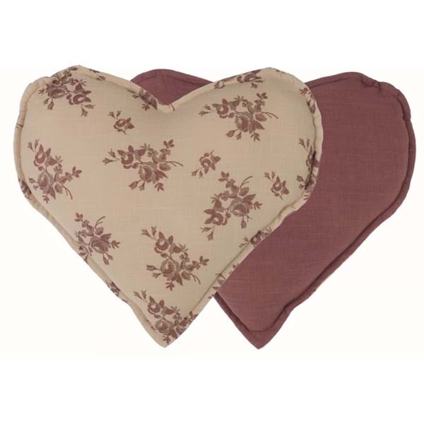 Cuscino a cuore double-face 45x45cm
