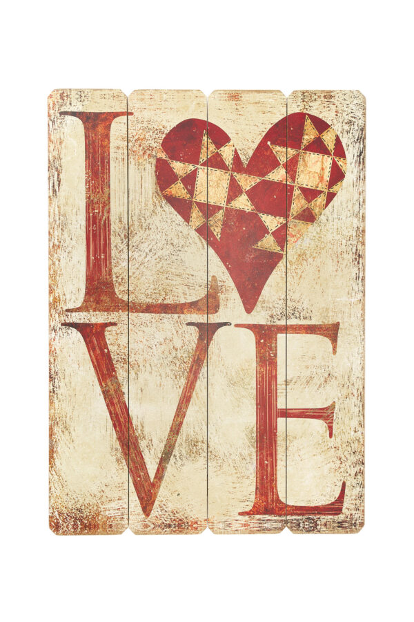 Quadro Love Nuvole di Stoffa MDF 50x70cm.