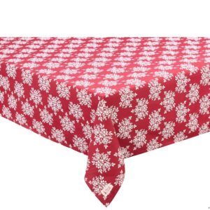 Tovaglia rossa floreale 12p