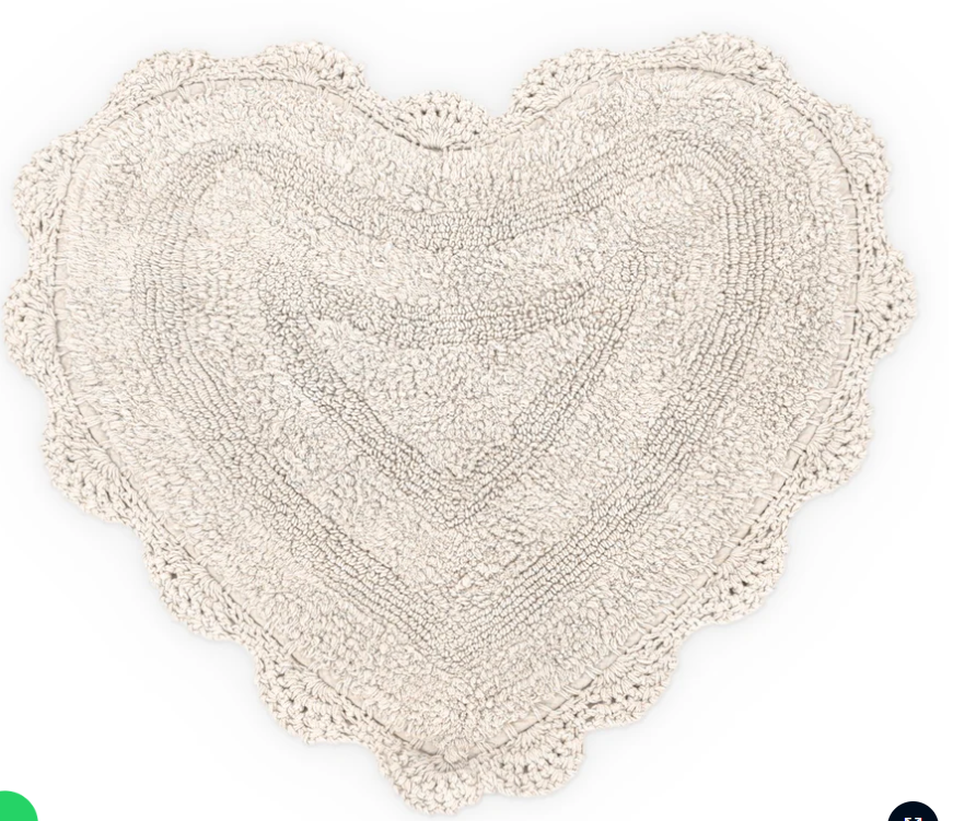 Tappeto Leyla cuore panna